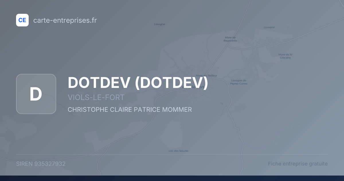 DOTDEV — 935327932 — fiche entreprise
