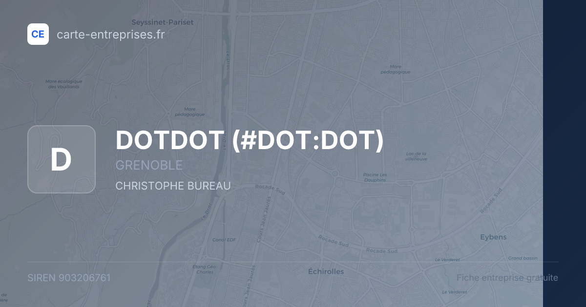 DOTDOT (#DOT:DOT) — 903206761 — fiche entreprise