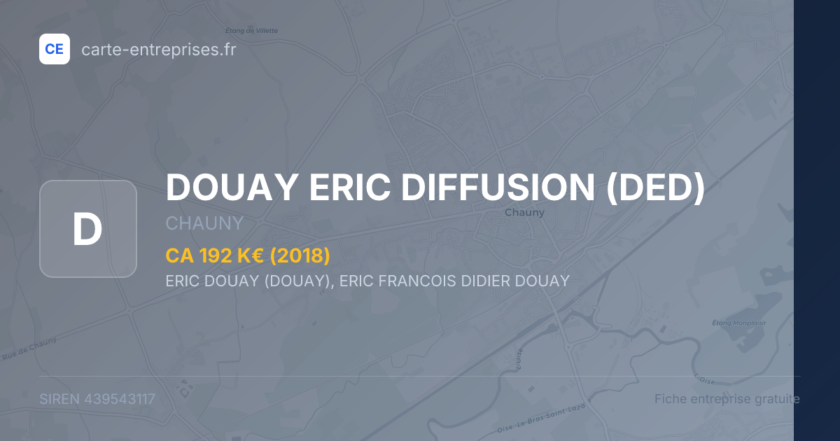 DOUAY ERIC DIFFUSION (DED) — 439543117 — fiche entreprise