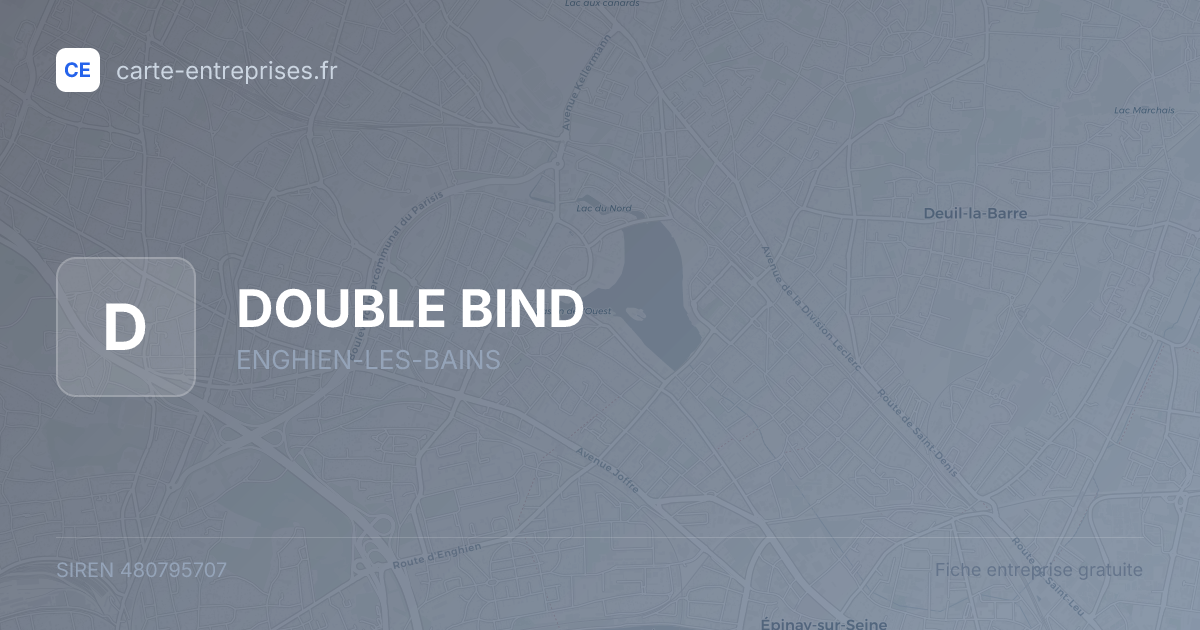 DOUBLE BIND — 480795707 — fiche entreprise