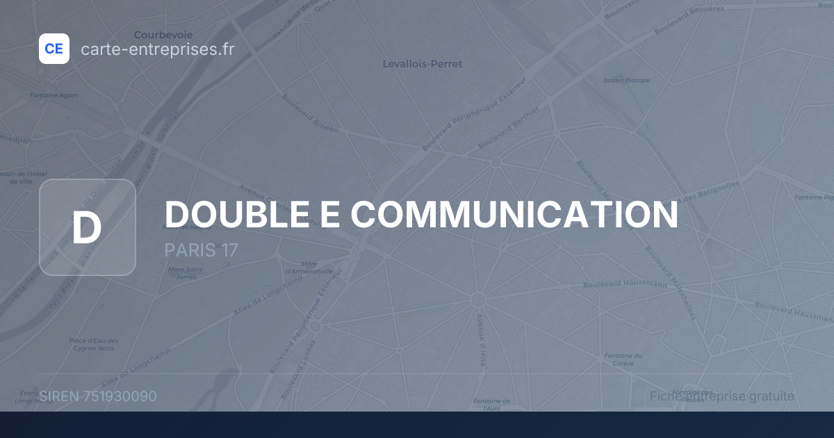 DOUBLE E COMMUNICATION — 751930090 — fiche entreprise