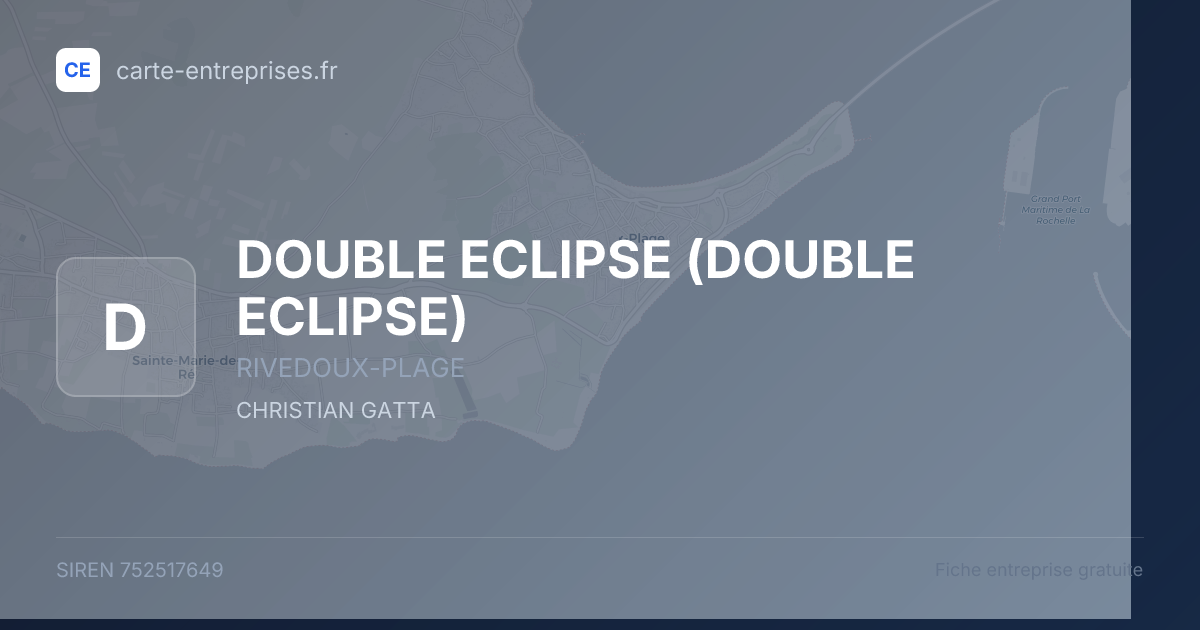 DOUBLE ECLIPSE — 752517649 — fiche entreprise