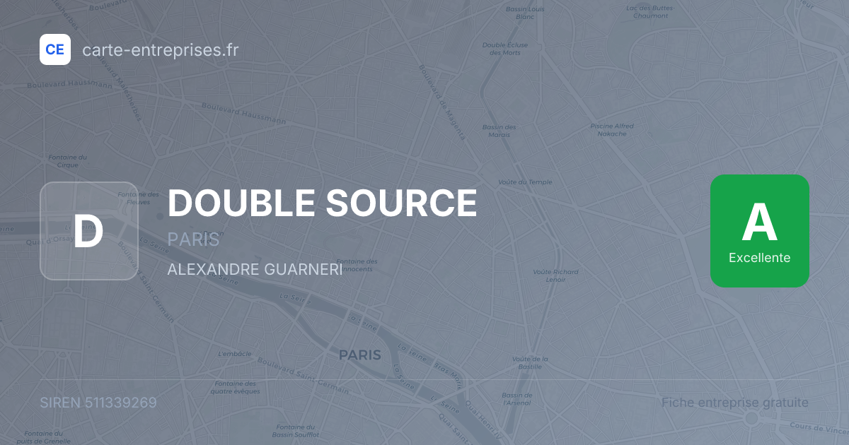DOUBLE SOURCE — 511339269 — fiche entreprise
