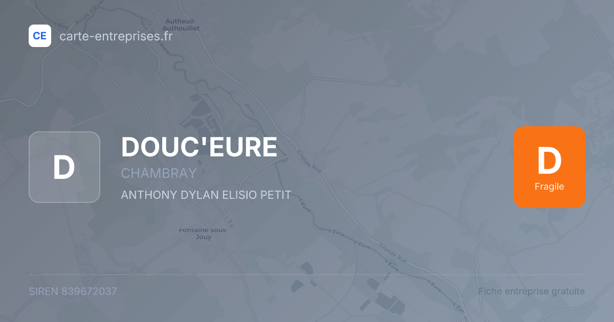 DOUC'EURE — 839672037 — fiche entreprise