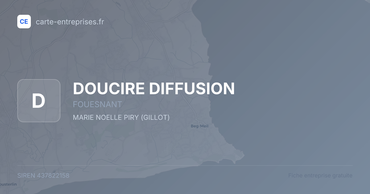 DOUCIRE DIFFUSION — 437822158 — fiche entreprise