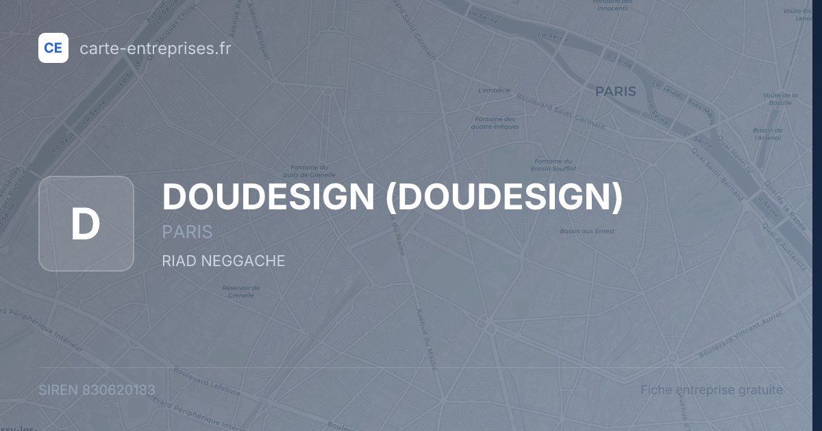 DOUDESIGN — 830620183 — fiche entreprise