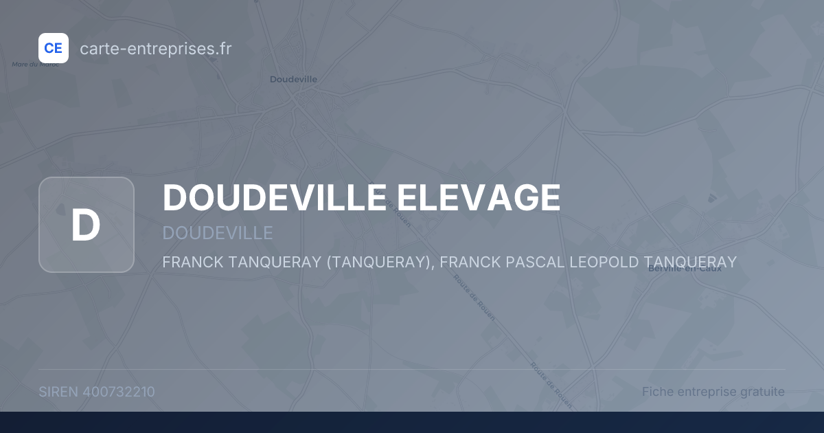 DOUDEVILLE ELEVAGE — 400732210 — fiche entreprise