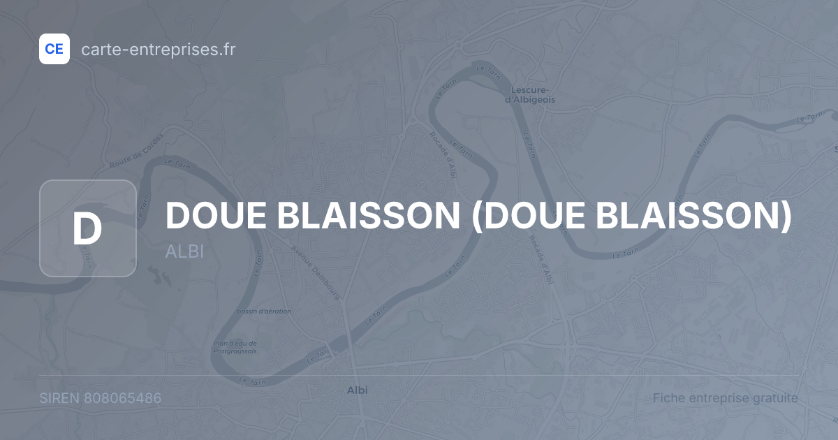DOUE BLAISSON — 808065486 — fiche entreprise