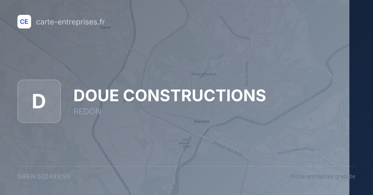 DOUE CONSTRUCTIONS — 502491095 — fiche entreprise