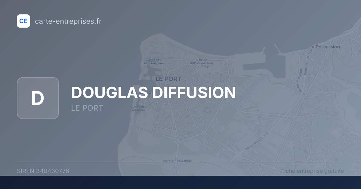 DOUGLAS DIFFUSION — 340430776 — fiche entreprise