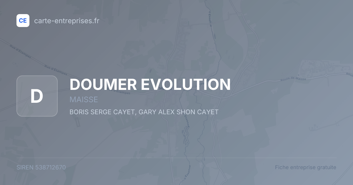 DOUMER EVOLUTION — 538712670 — fiche entreprise