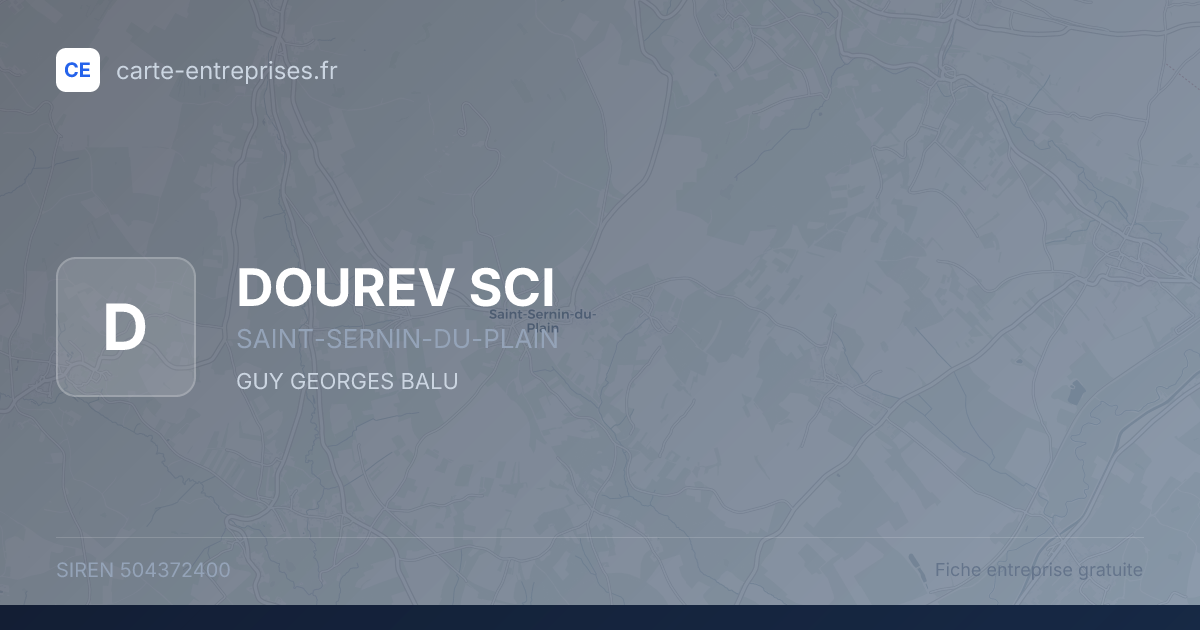 DOUREV SCI — 504372400 — fiche entreprise