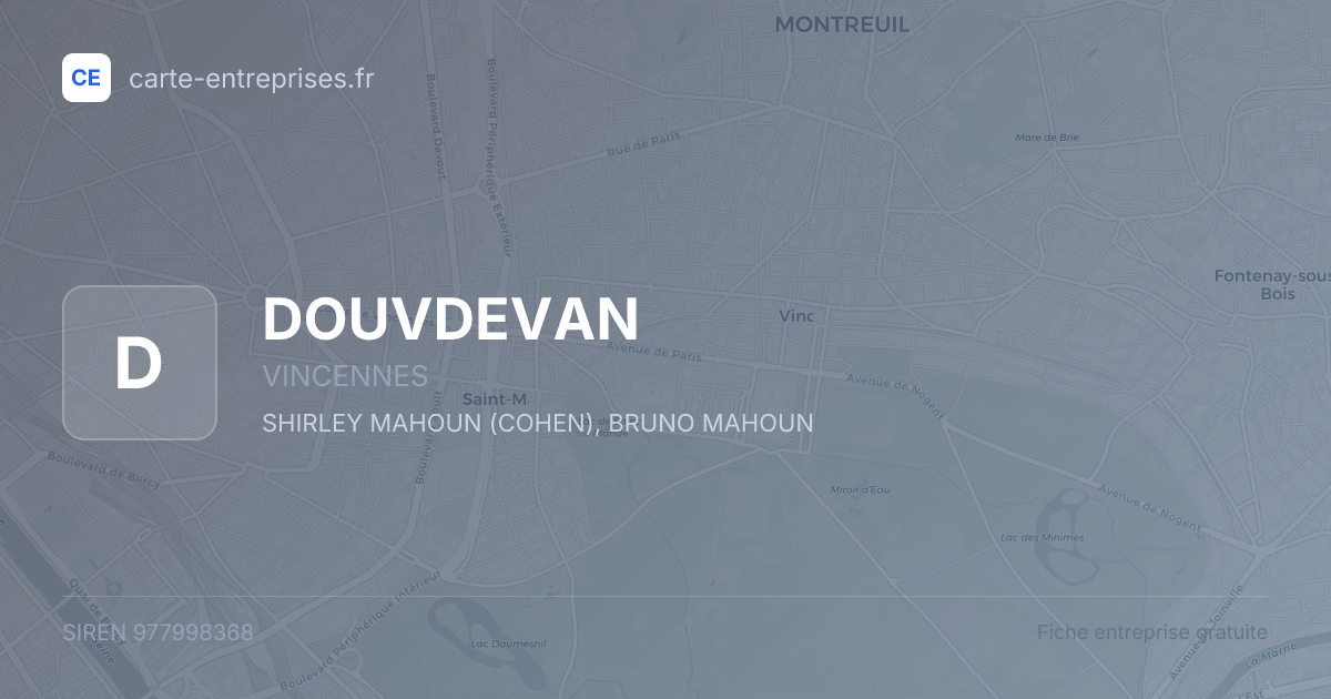 DOUVDEVAN — 977998368 — fiche entreprise