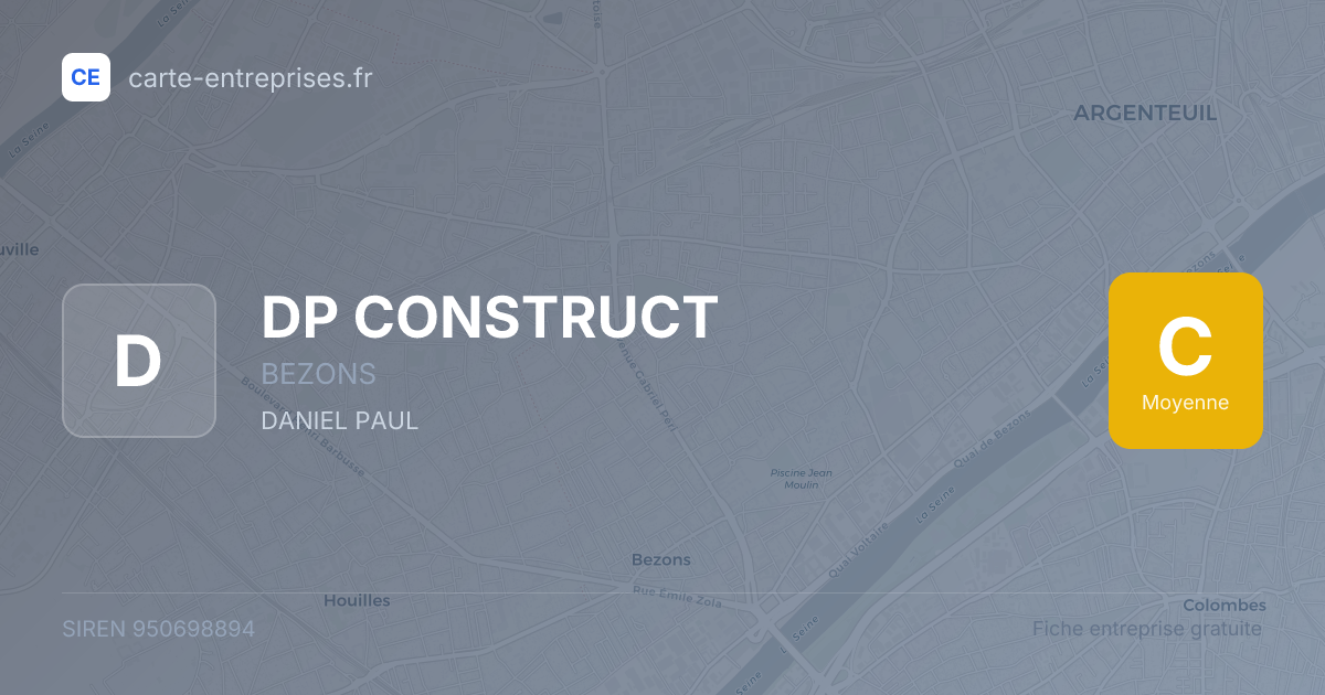 DP CONSTRUCT — 950698894 — fiche entreprise