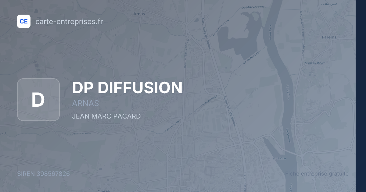 DP DIFFUSION — 398567826 — fiche entreprise