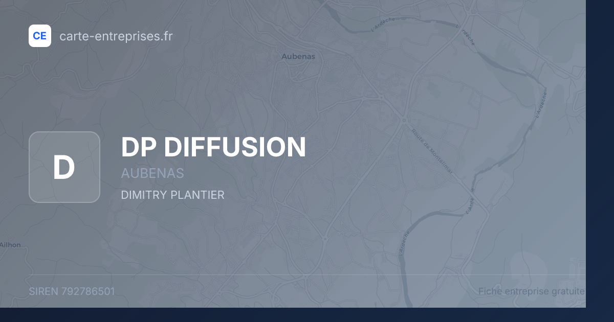 DP DIFFUSION — 792786501 — fiche entreprise
