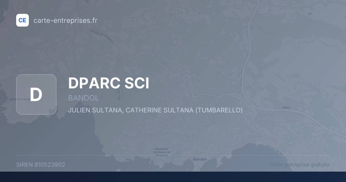 DPARC SCI — 810523902 — fiche entreprise