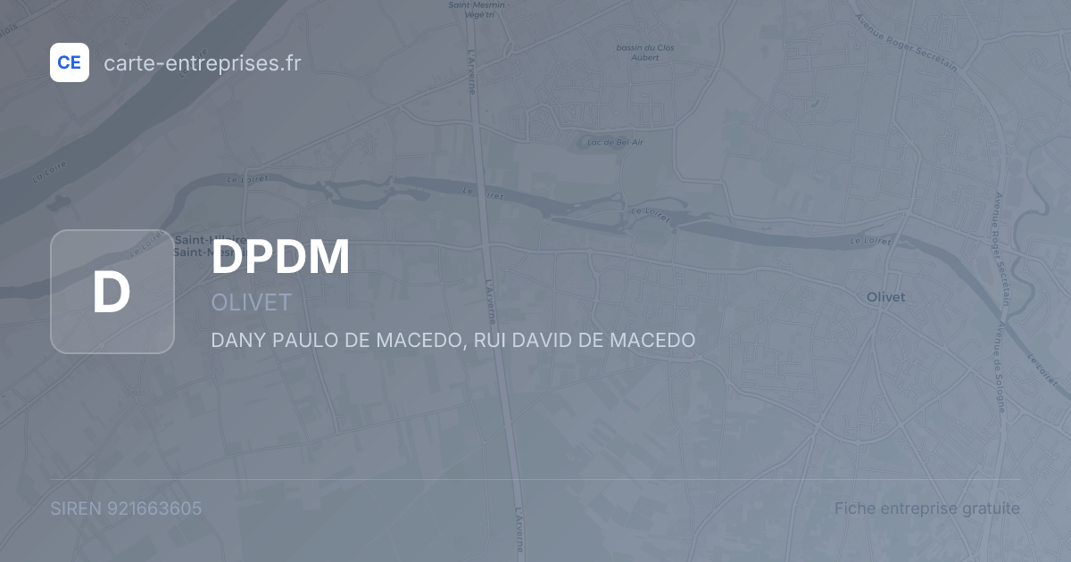 DPDM — 921663605 — fiche entreprise