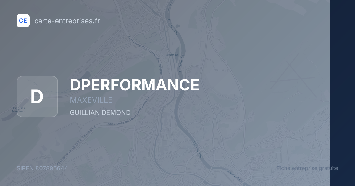 DPERFORMANCE — 807895644 — fiche entreprise