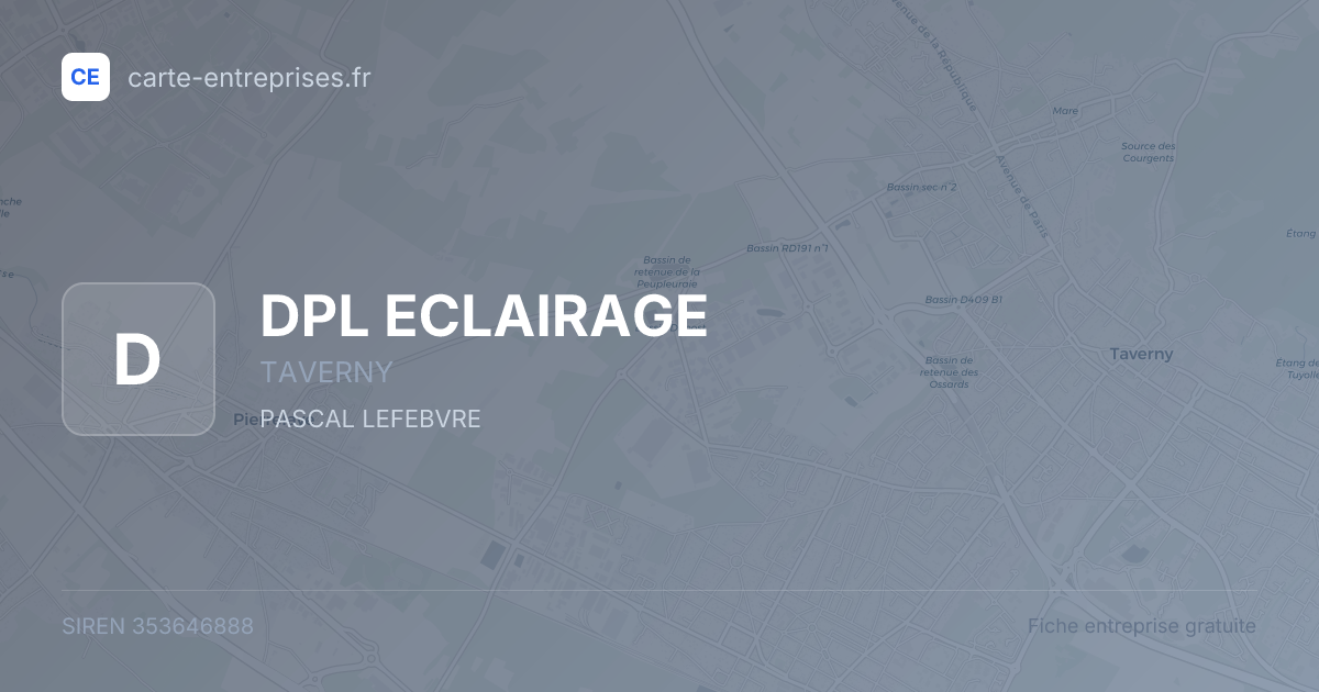 DPL ECLAIRAGE — 353646888 — fiche entreprise