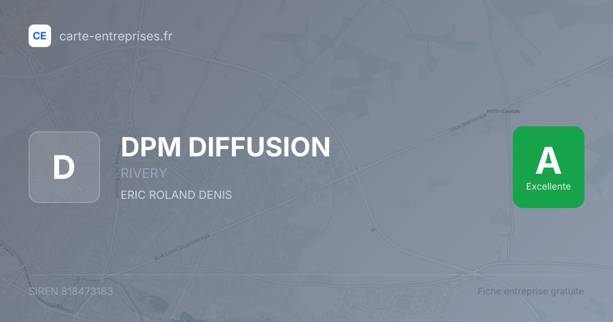 DPM DIFFUSION — 818473183 — fiche entreprise