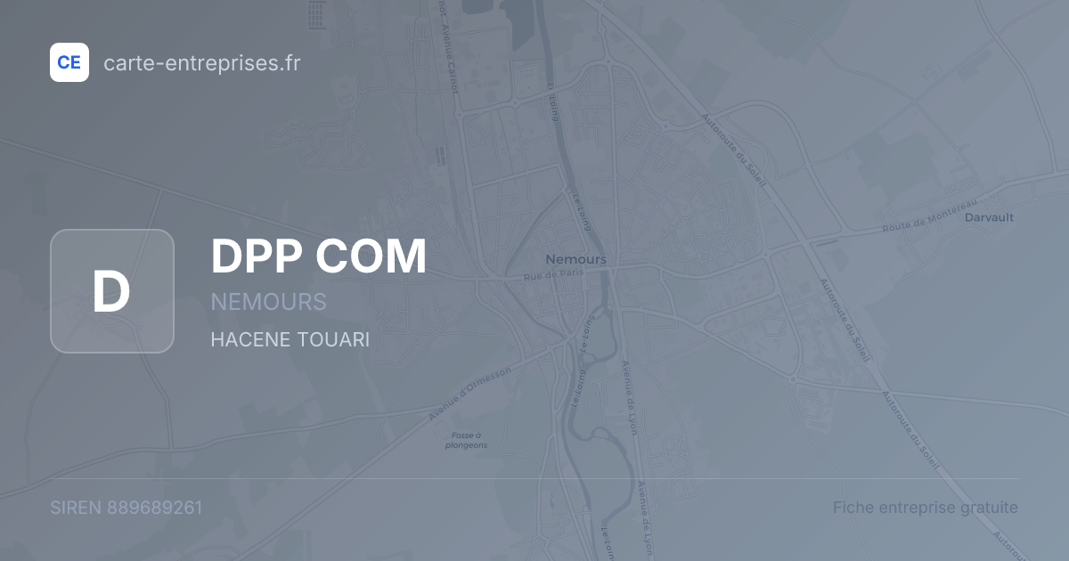 DPP COM — 889689261 — fiche entreprise