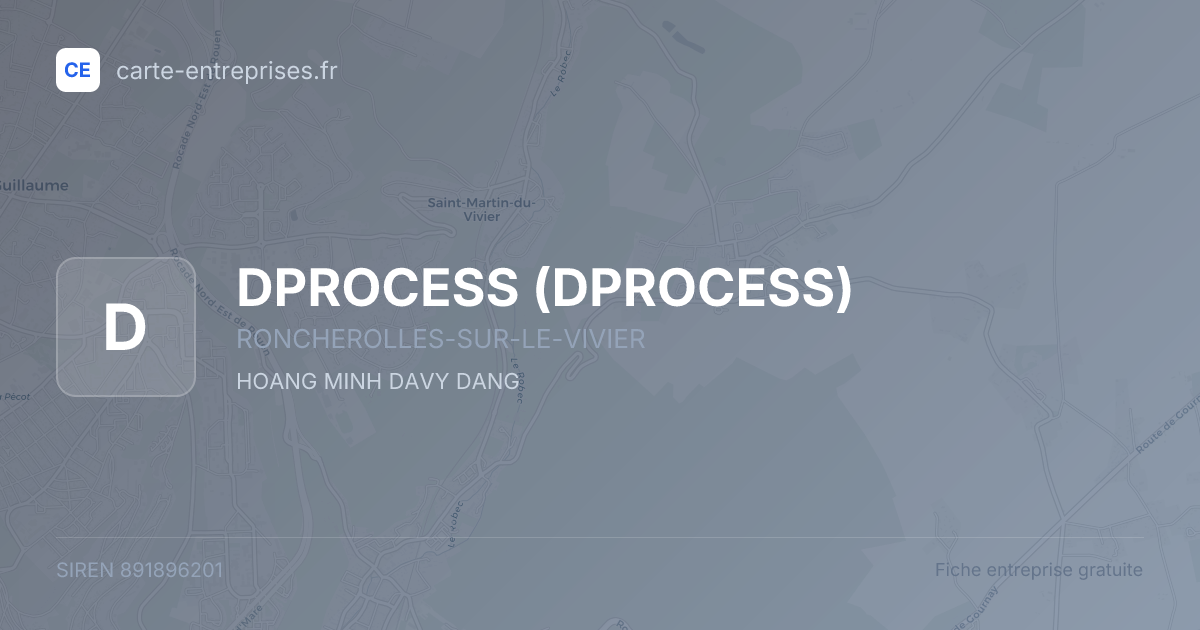 DPROCESS — 891896201 — fiche entreprise