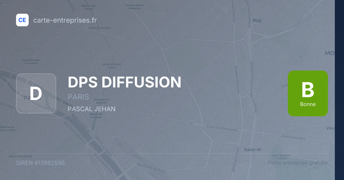 DPS DIFFUSION — 413982596 — fiche entreprise