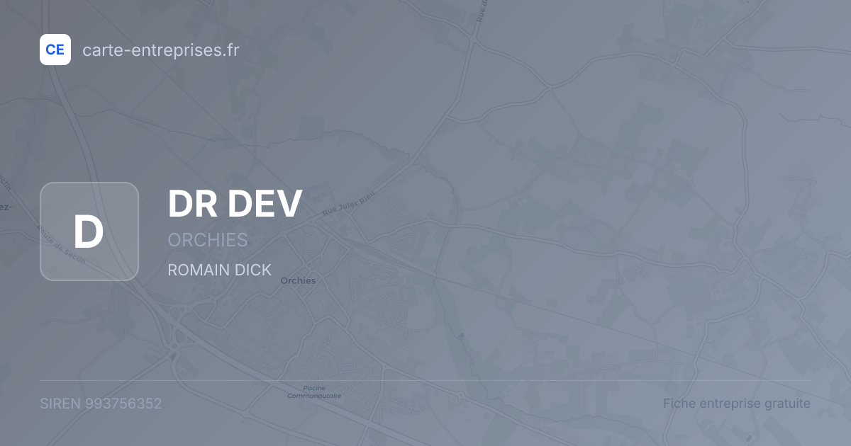 DR DEV — 993756352 — fiche entreprise