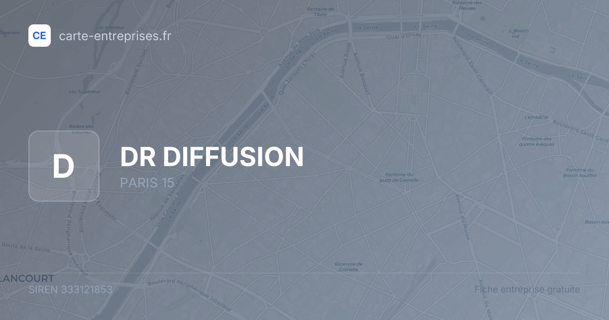 DR DIFFUSION — 333121853 — fiche entreprise