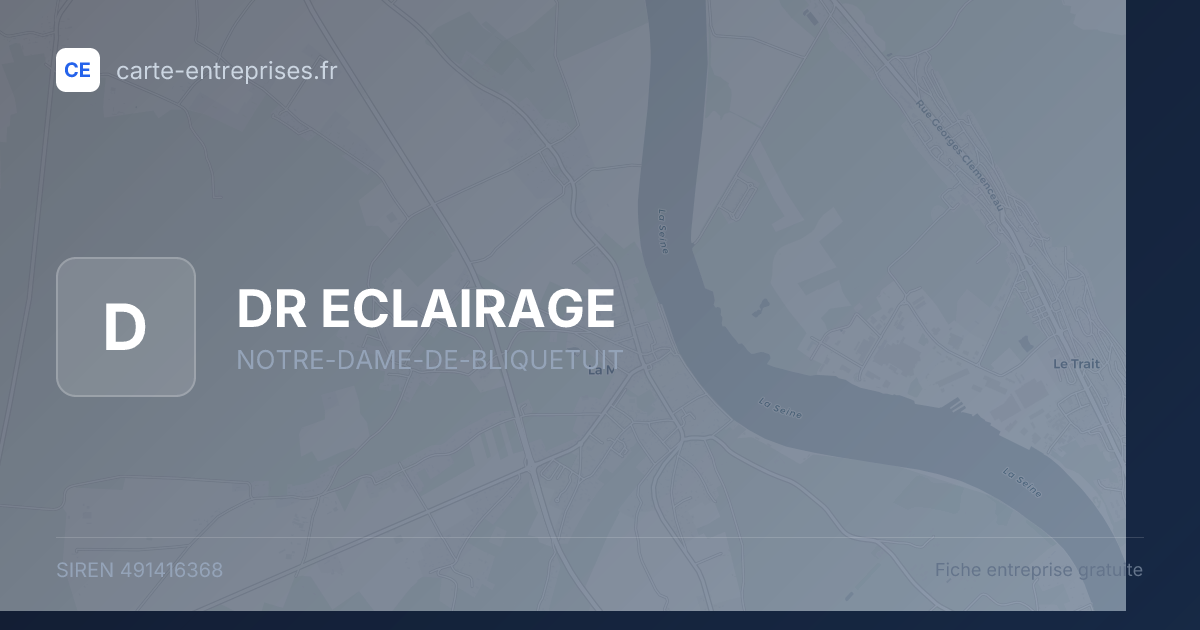 DR ECLAIRAGE — 491416368 — fiche entreprise