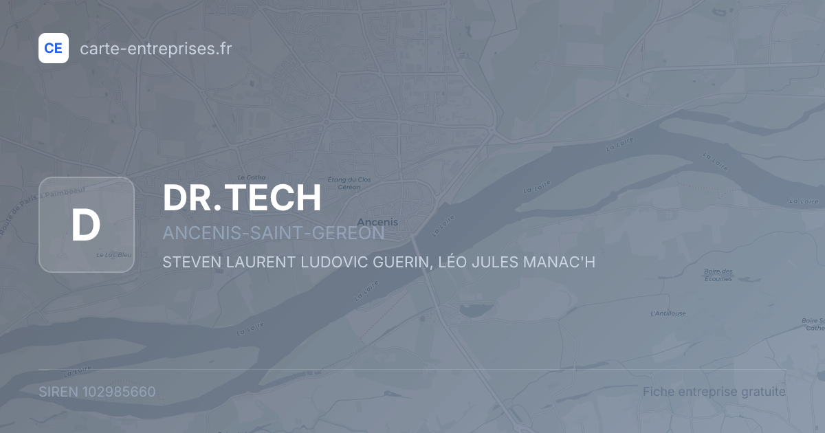 DR.TECH — 102985660 — fiche entreprise