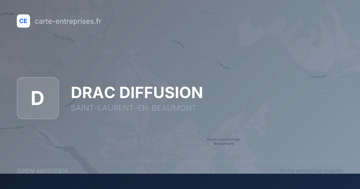 DRAC DIFFUSION — 480520816 — fiche entreprise
