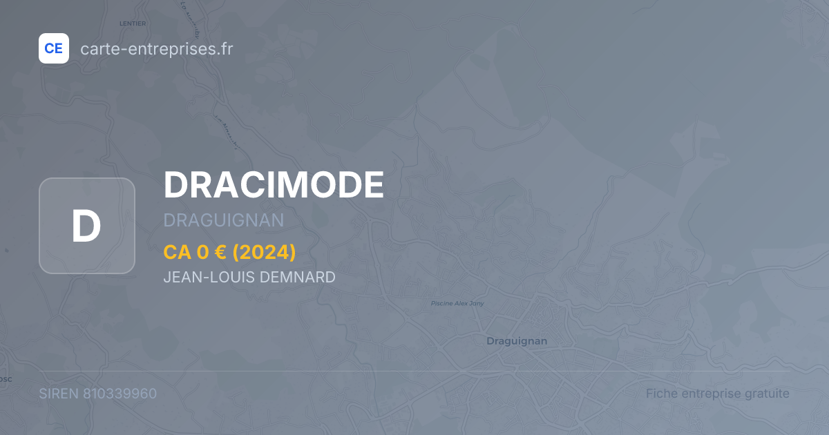 DRACIMODE — 810339960 — fiche entreprise