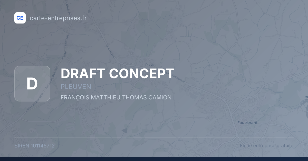 DRAFT CONCEPT — 101145712 — fiche entreprise