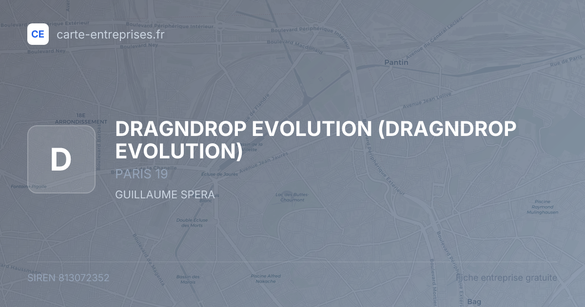 DRAGNDROP EVOLUTION — 813072352 — fiche entreprise