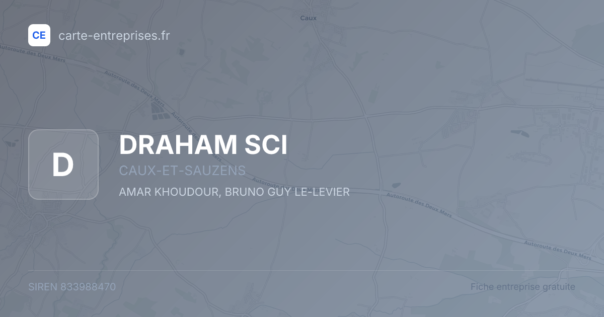 DRAHAM SCI — 833988470 — fiche entreprise