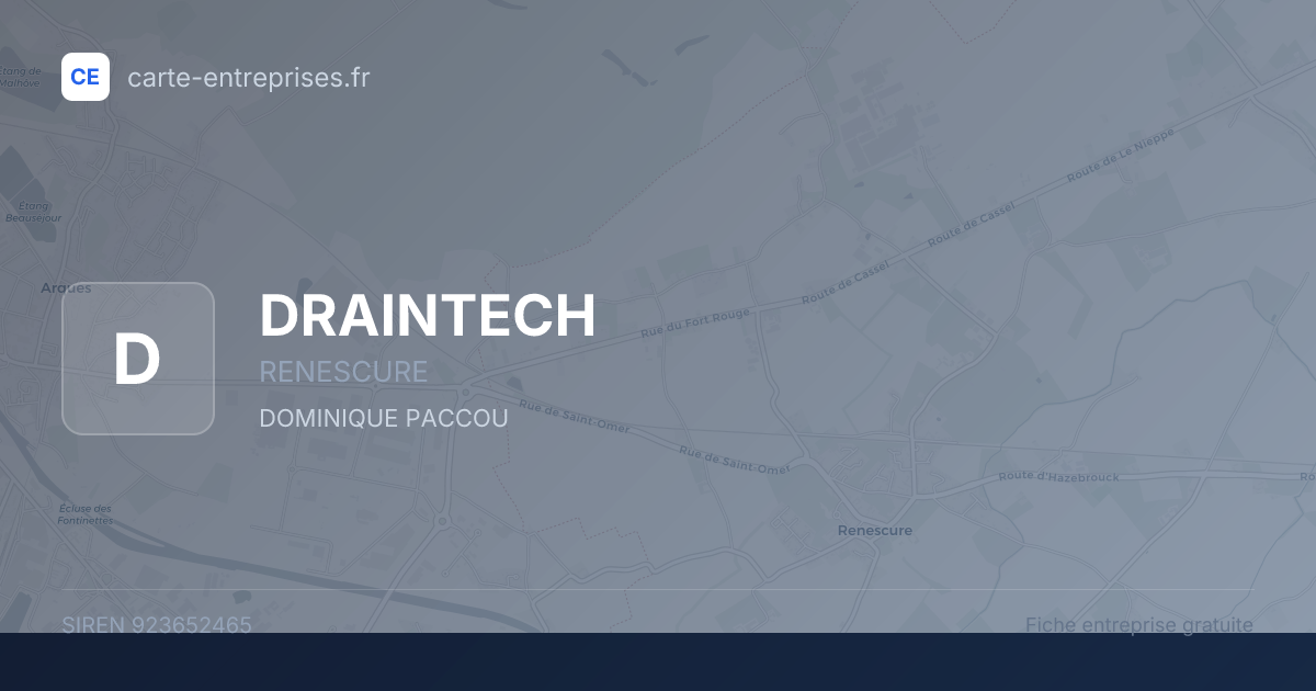 DRAINTECH — 923652465 — fiche entreprise