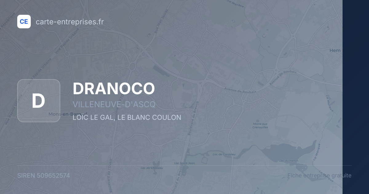 DRANOCO — 509652574 — fiche entreprise