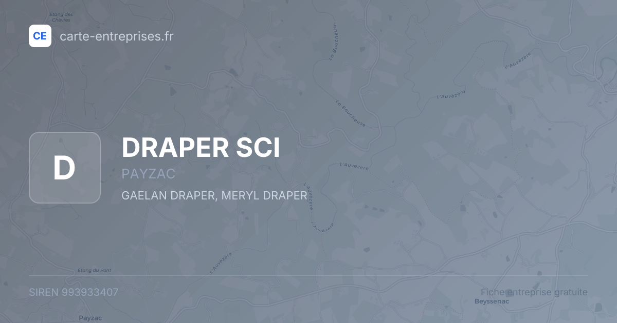 DRAPER SCI — 993933407 — fiche entreprise