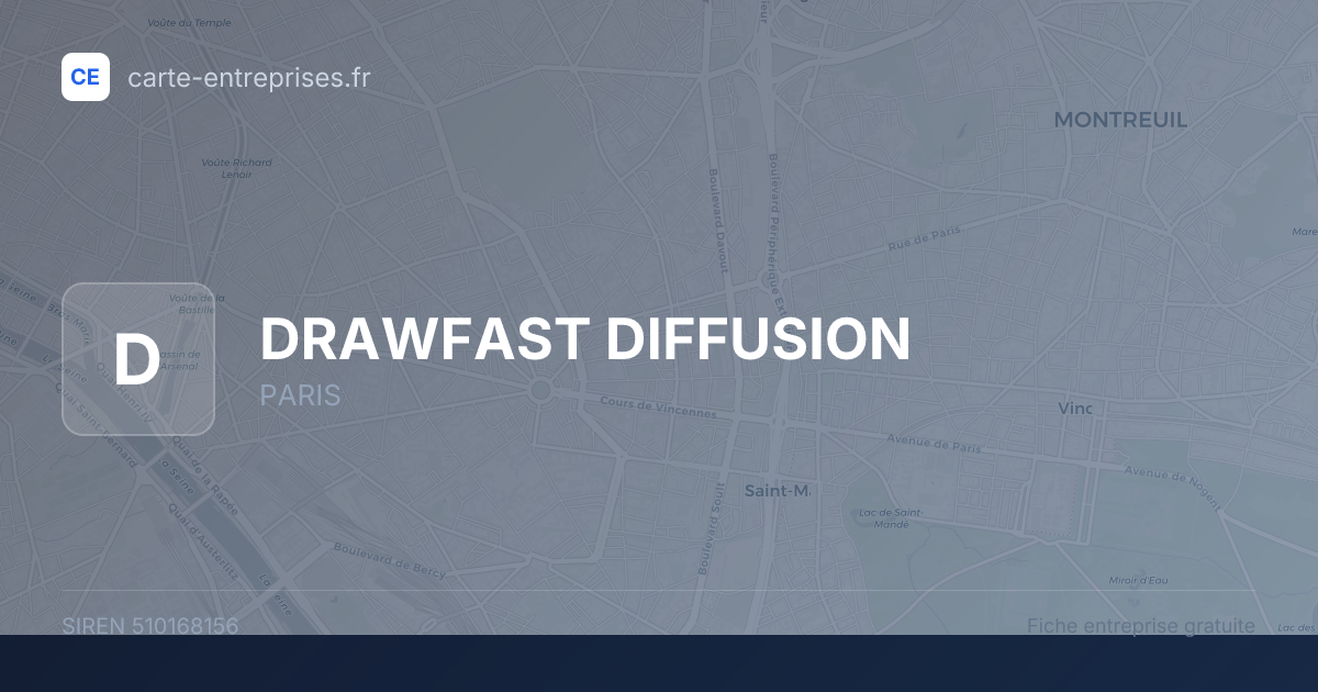 DRAWFAST DIFFUSION — 510168156 — fiche entreprise