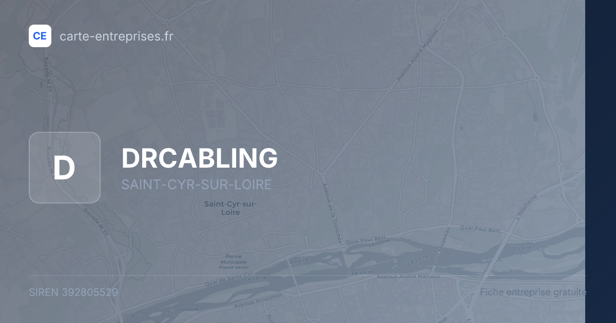 DRCABLING — 392805529 — fiche entreprise