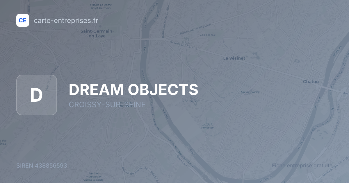 DREAM OBJECTS — 438856593 — fiche entreprise