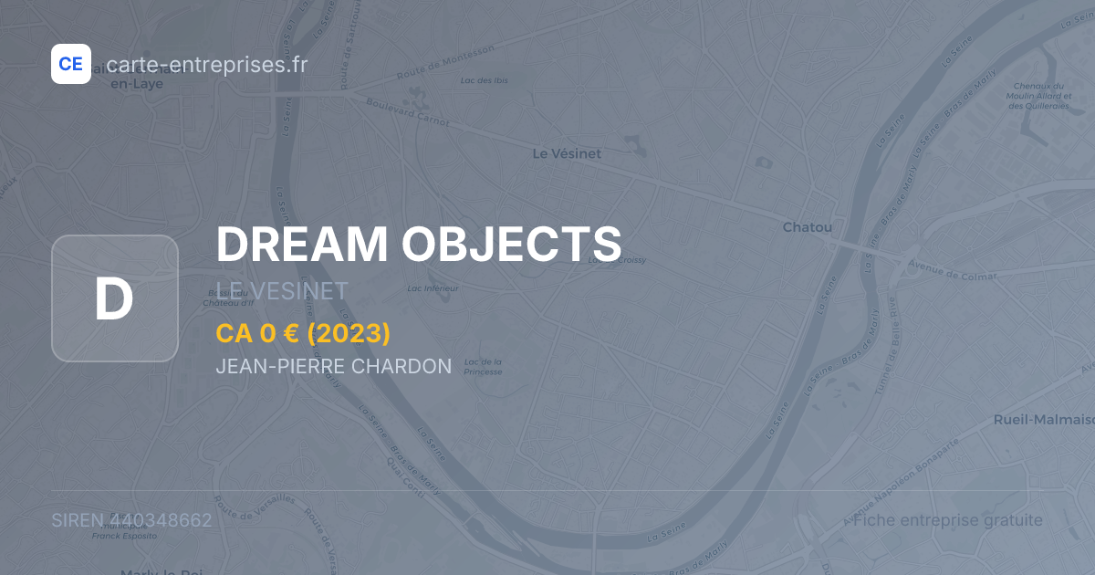 DREAM OBJECTS — 440348662 — fiche entreprise