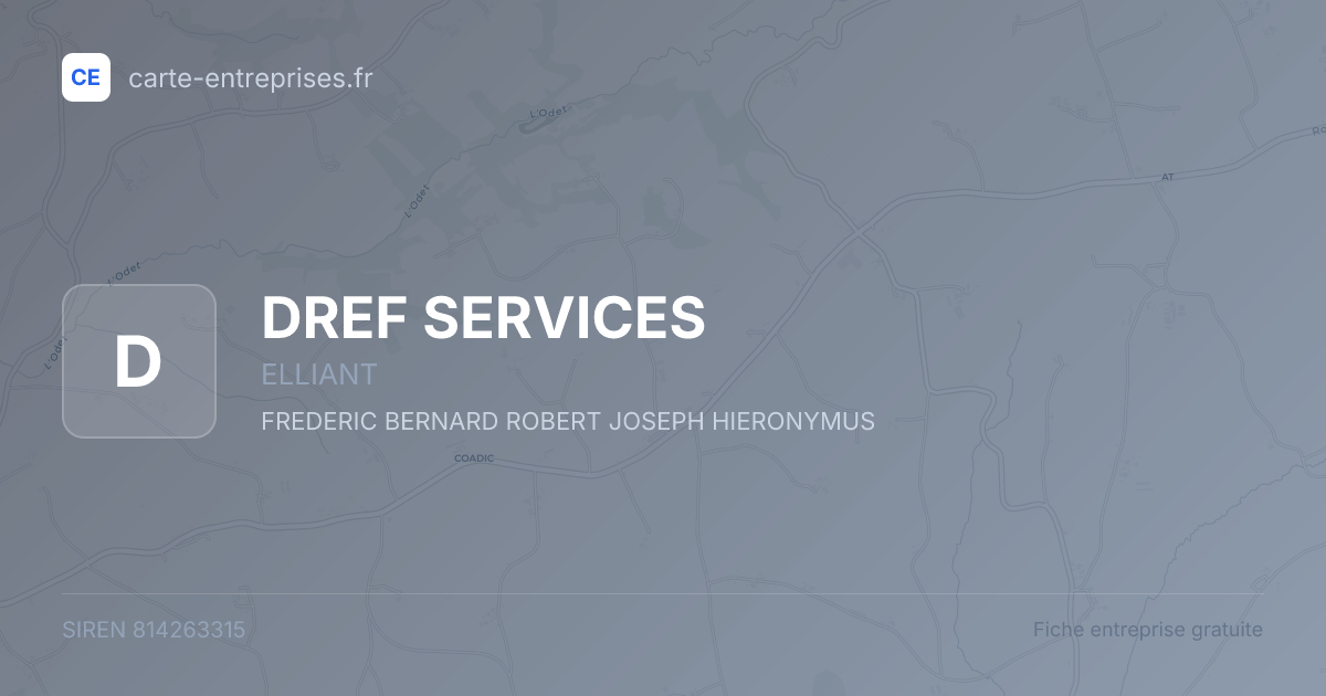DREF SERVICES — 814263315 — fiche entreprise