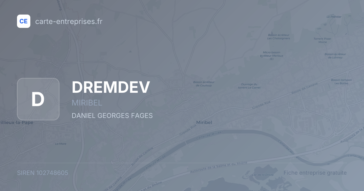 DREMDEV — 102748605 — fiche entreprise