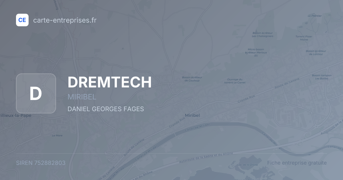 DREMTECH — 752882803 — fiche entreprise