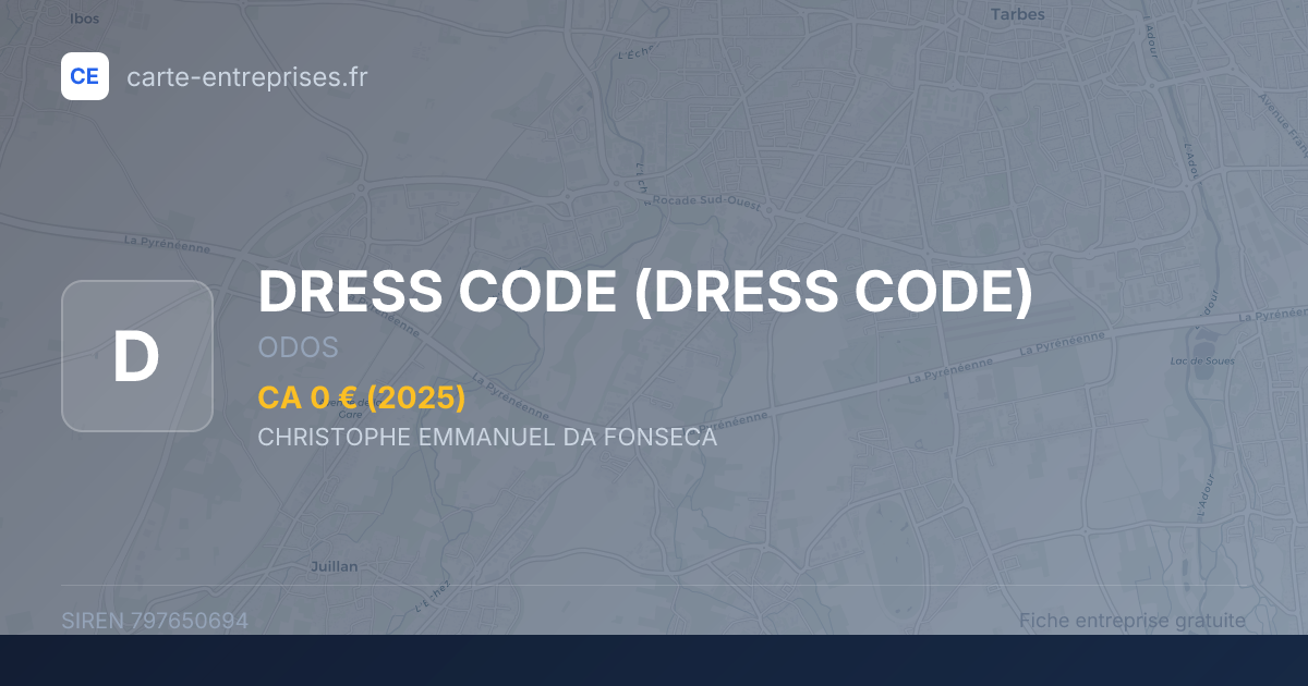 DRESS CODE — 797650694 — fiche entreprise