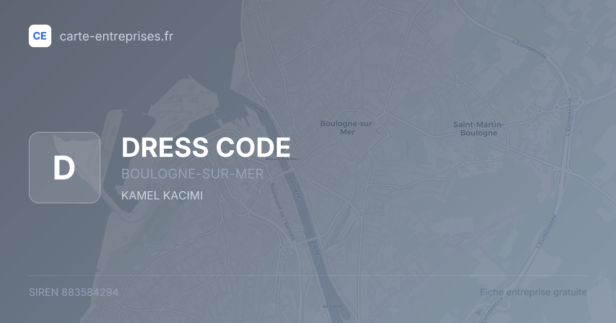 DRESS CODE — 883584294 — fiche entreprise