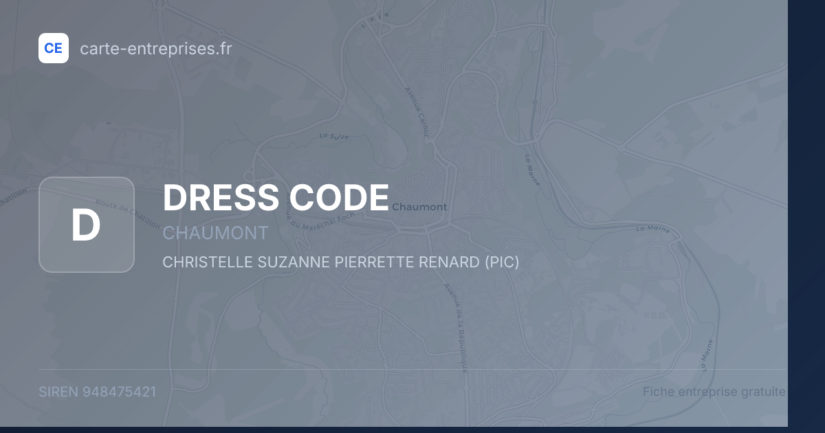 DRESS CODE — 948475421 — fiche entreprise